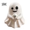 Cute Desk Accessories Halloween Ghost Pen Holder, Mini Figurine Decor, Funny Unique Holiday Present Pencil Stand Ornament, Creative Office Organizer