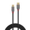 Câble USB 2.0 type C vers Micro-B - LINDY - Anthra Line - 2m - Double blindage - Contacts plaqués or