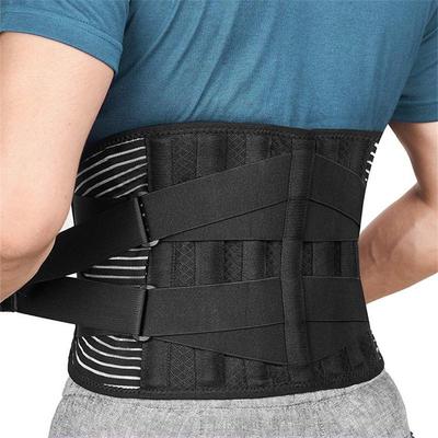 Breathable Air Mesh Back Brace For Men Women Lower Back Pain Relief  With 6 Stays Back Support Belt Anti-skid Lumbar Support