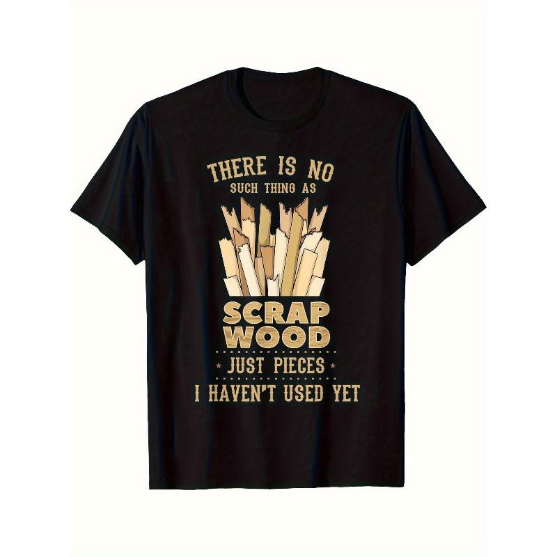 European Sizes Men's T - Shirt - Creative Pattern and Text Printed T - Shirt
