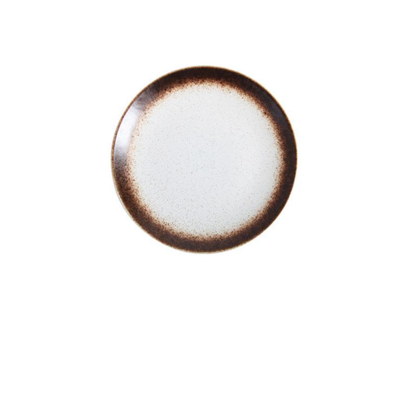 

Посуда в японском стиле Бытовая фарфоровая посуда Креативные тарелки для стейка Посуда Бытовая посуда Фруктовые закуски Керамические большие диски