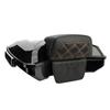 Juego Universal de Caja Trasera Negra con Almohadilla para Respaldo Trasero para Motos Harley, Crucero y Prince