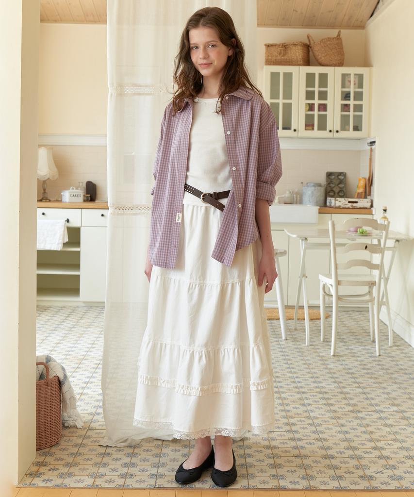 Among A Pure Cancan Skirt_White