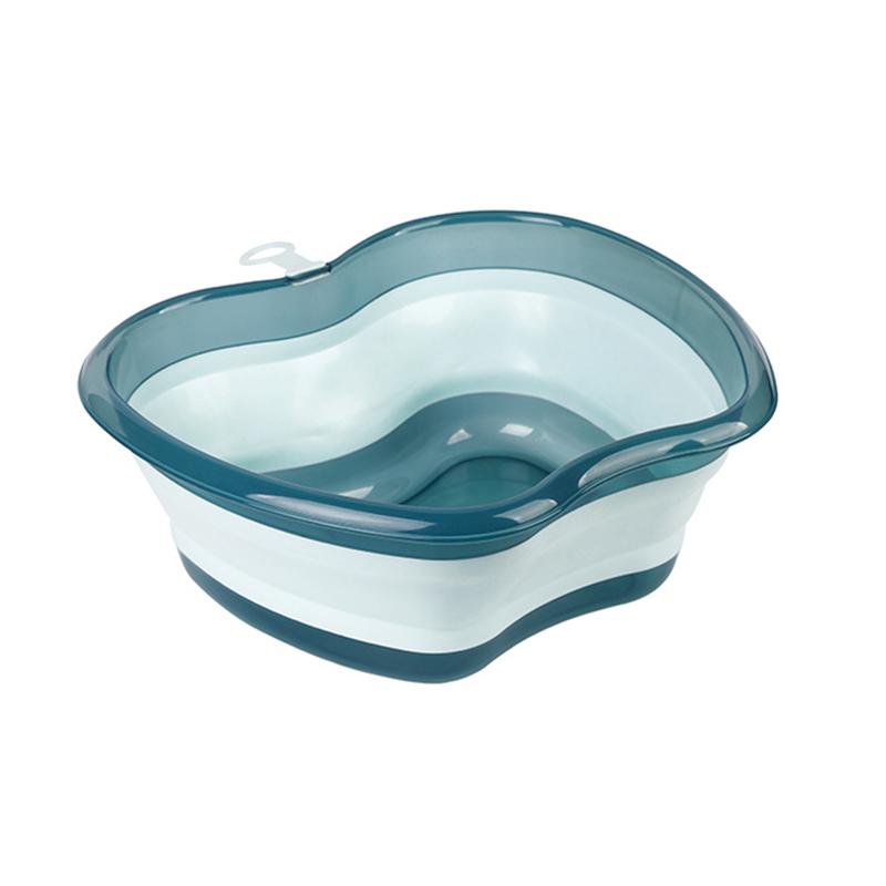 Portable Thickened Basin Apple Shape Design With Hanging Hole Durable Folding Basin For Facial Cleansing, Laundry Outdoor Travel