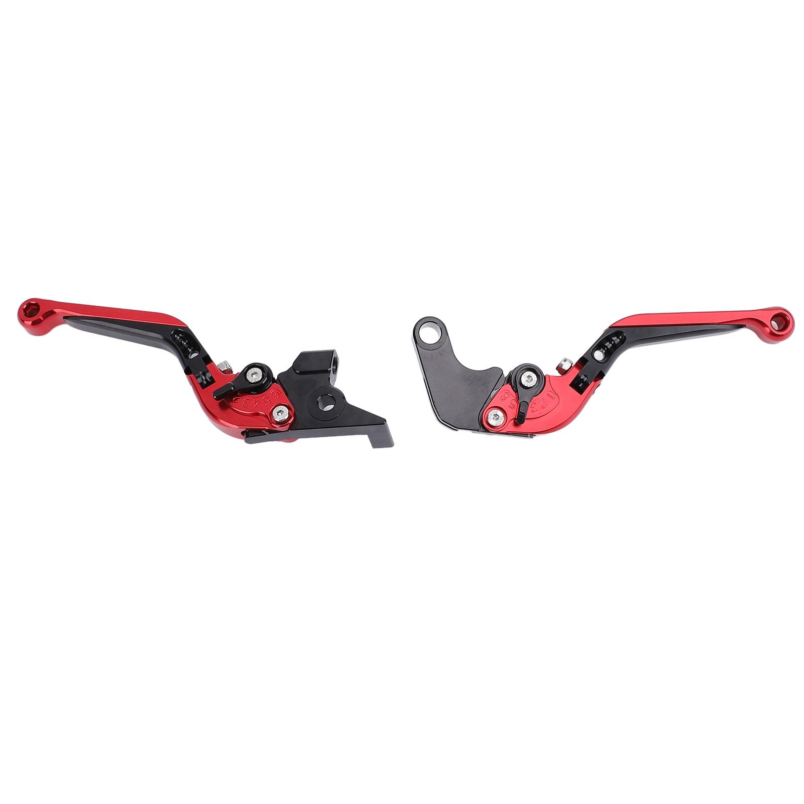 2 Pcs Foldable Clutch Brake Lever 6 Gear Adjustable Folding Brake Handle Lever for MSX 125 GROM 2014 to 2023