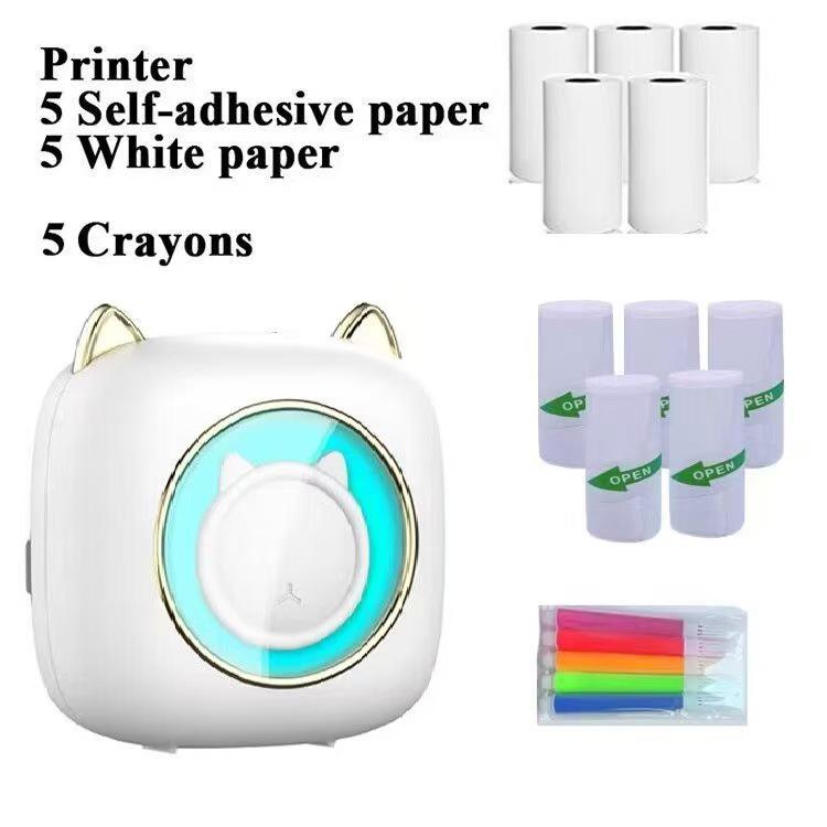 Mini Photo & Label Printer for Homework & Barcode Organization