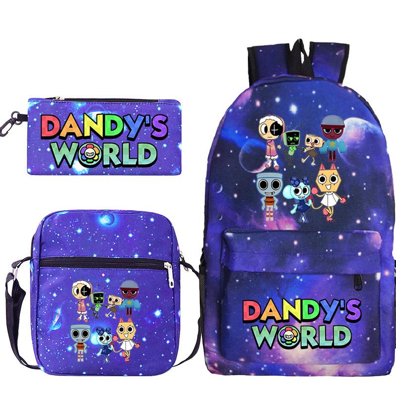 New Dandy's World Game Merchandise Cartoon Print Children's Backpack Cross-border Large-capacity Student Schoolbag