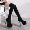 High heels, four-season long tube stage shoes, hate sky high boots