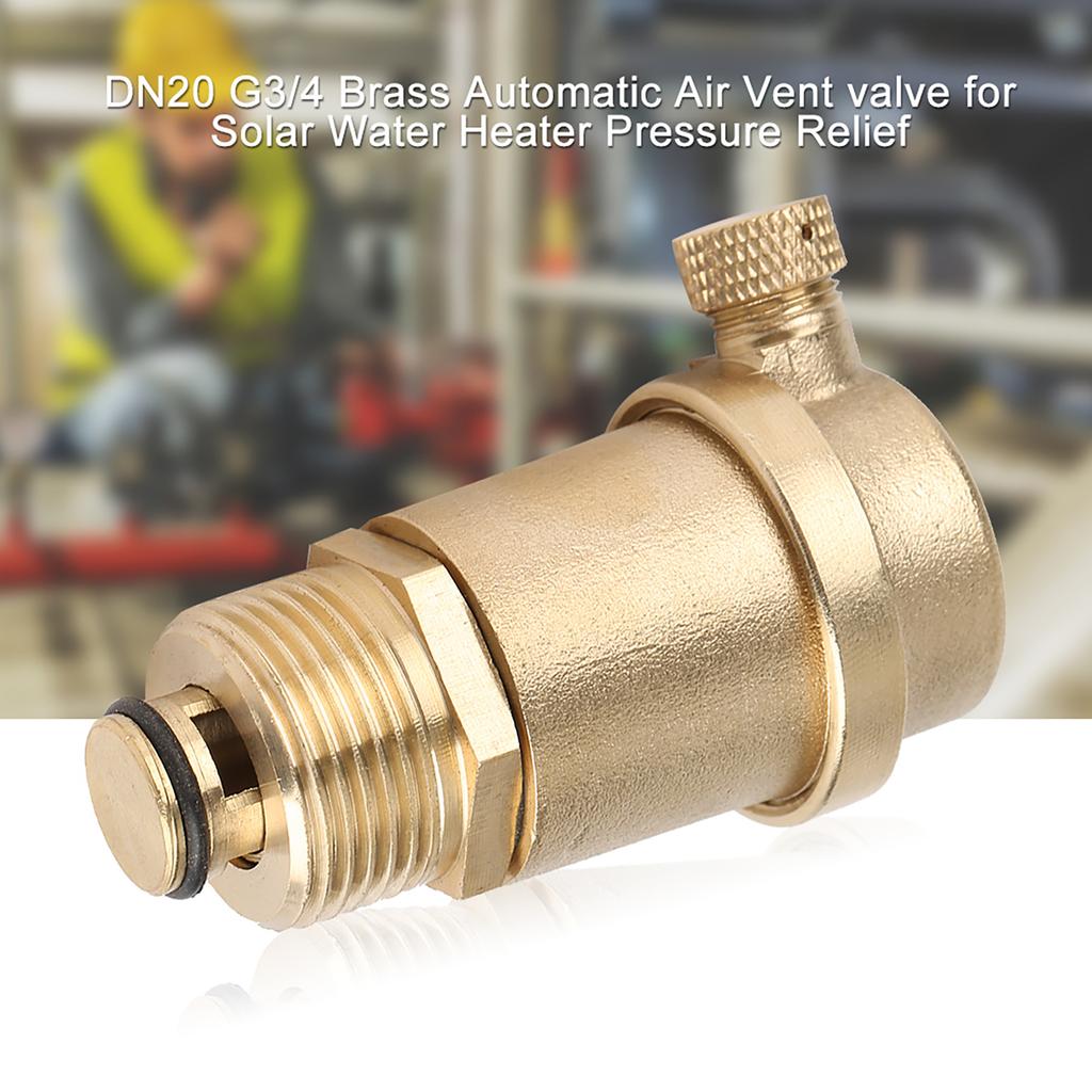 DN20 G34 Brass Automatic Air Vent Valve for Solar Water Heater Pressure Relief