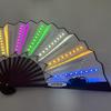 Luminous Foldable Glow Fan for Festivals & Raves