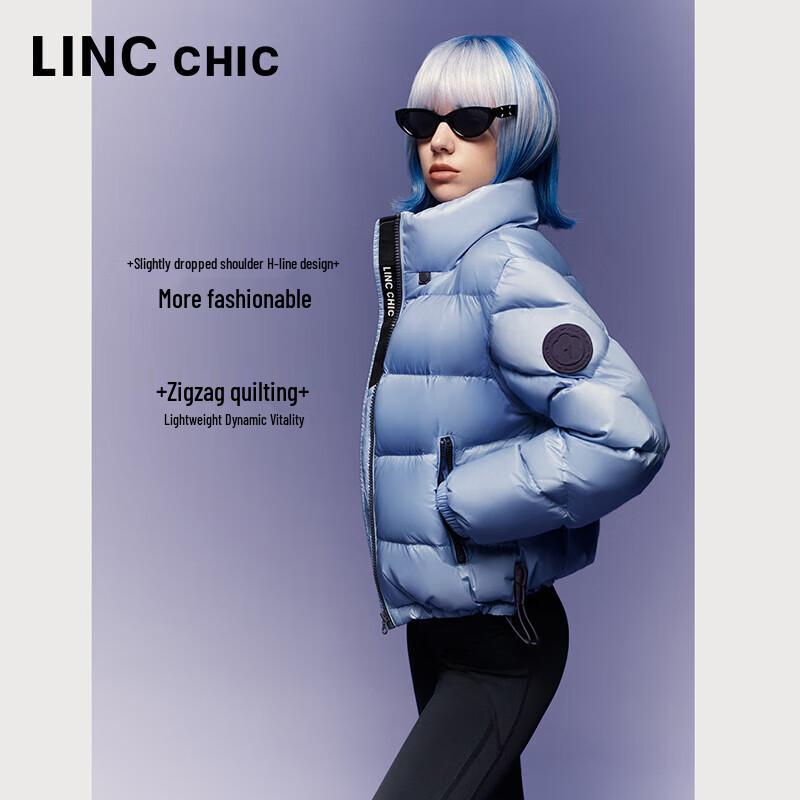 Damen 2024 Herbst/Winter Kurze Stehkragen Puffer Daunenjacke