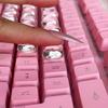 Long Nails Suitable Keyboard Stickers with Raised Pad Magnified Letter Typing Protective Cover for Glass Keyboards Accessories