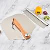 Versatile Pizza Tool Kit with 12 Inch Aluminum Spatula, Detachable Wooden Handle and Half-Moon Slicer  for Pizza Cake Transfer