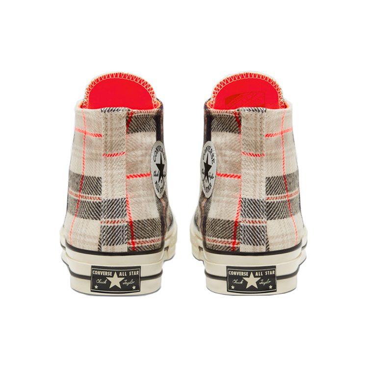 Converse Plaid Chuck 1970s 'Creamwhite Gray' 166496C