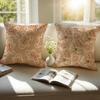 Christmas Gingerbread Man Fun Holiday Cushion Cover Pillowcase Antidustmite Invisible Zipper Short Plush Sofa Cushion