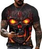 3D Wolf Print Short Sleeve T-Shirt, Cool Streetwear for Men