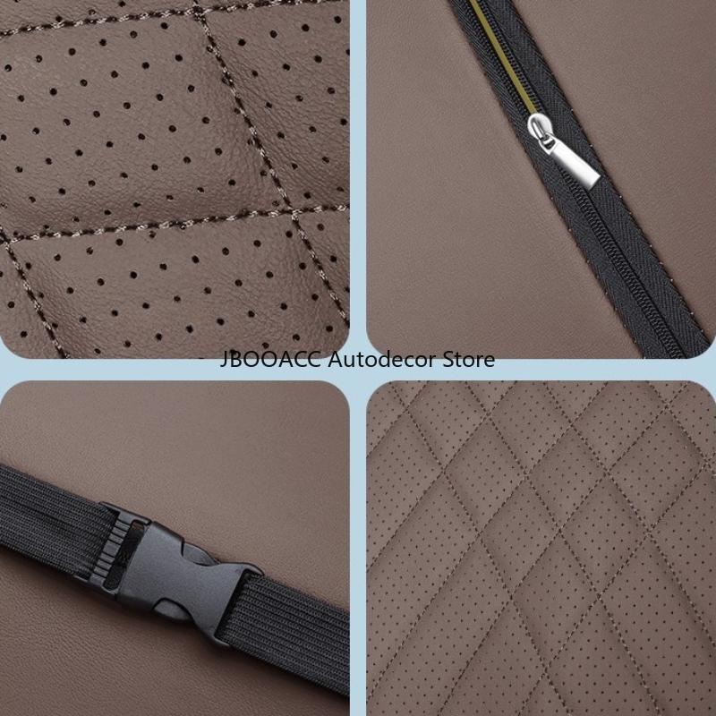 For Leapmotor C10 C16 B10 C11 Nappa Leather Headrest Lumbar Support Car Seat Neck Pillow Lower Back Cushion Driving Accessories