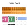 M.2 SSD NVMe Heat Sink M2 2280 Solid State Hard Disk Aluminum Heatsink Gasket with Silicone Thermal Pad 3/6MM Can Use PS5