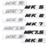 1Pc Bright Silver ABS Car Trunk Badge Sticker MK Series Letters Logo Decal For VW Golf MK5 MK6 MK7 MK7.5 GTI Passat Accessories PH5
