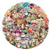 50 Cute INS Mushroom Graffiti Stickers Computer Mobile Phone Water Cup Decoration Stickers Waterproof Creative Children's Stickers