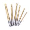 6pcs/lots 3-8mm Titanium Coated HSS Drill Bit Electric Drill Plastic Metal Hole Grooving Drill Salw Carpenter Woodworking Tools
