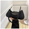 Easy To Carry Belt Buckle Handbag Summer Crossbody Bag Textured Shoulder Bag Minimalist Armpit Bag