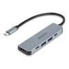 Hub & Usb Type-c Hub - Dicota - D32060 - Silver - Grey - Usb Type-c Interfaces