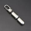 Buckle Keychian Waterproof Pill Box Portable Mini Stainless Steel Sealed Capsule Camping Firstaid Pendant Travel EDC Tools
