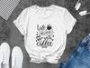 Life Begins With Coffee T-Shirt: Inspirational Coffee Lover Tee