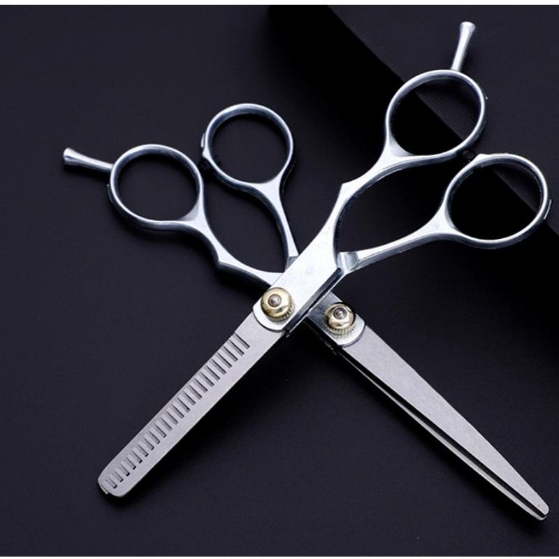 5.5-inch Hair Scissors Stainless Steel Hair Scissors Flat Tooth Scissors Tooth Scissors Thinning Scissors Hair Scissors