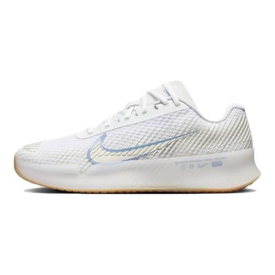נעלי טניס Court Air Zoom Vapor 11 HC לבן תכלת נעלי ספורט לנשים מפרש גומי-חום בהיר DR6965-105