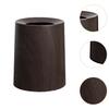 B Baosity Wood Grain Trash Can Patio Garbage Can Household Open Top Without Lid Waste Basket Garbage Bin for Toilet Bathroom Study Room, L Walnut
