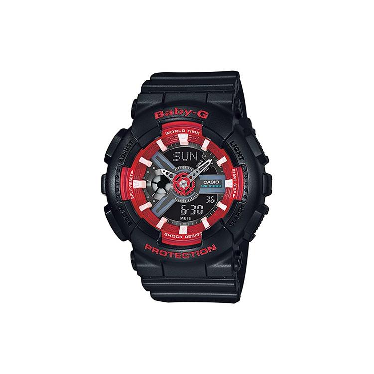 CASIO Women s BABY-G Gray Watch BA-110SN-1A BA-110SN-1A Black Red Watch Dial