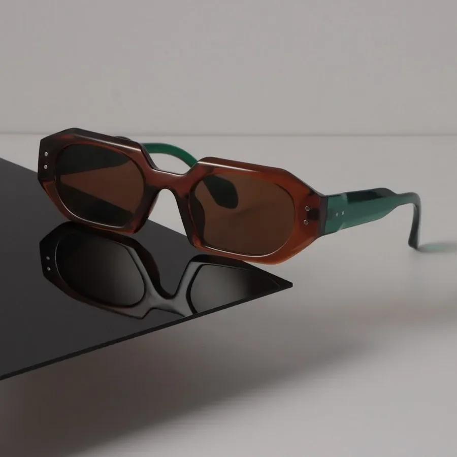 High Quality Designer Square Sunglasses Women Men Retro Black Sun Glasses Luxury Personality Eyewear Mirror Compact Frame