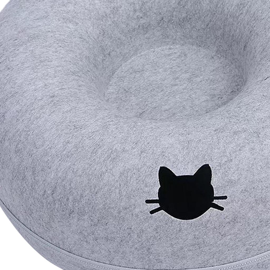 Katzenhöhle für den Innenbereich, Tunnelbett für mehrere Katzen mit abnehmbaren Elementen