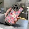 Oil painting pink tulip for iPhone17promax anti-drop mobile phone case 16 Apple 13/15 simple 14