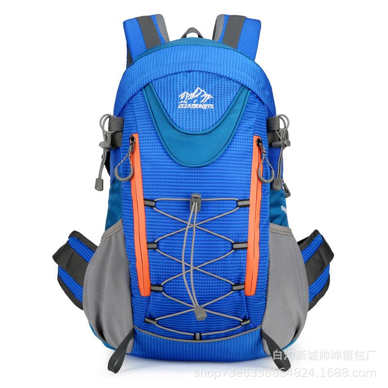 Friluftsvandringsryggsäck i koreansk stil, Multifunktionell axelväska, Lätt rese- och vandringsryggsäck, Vattenavvisande.