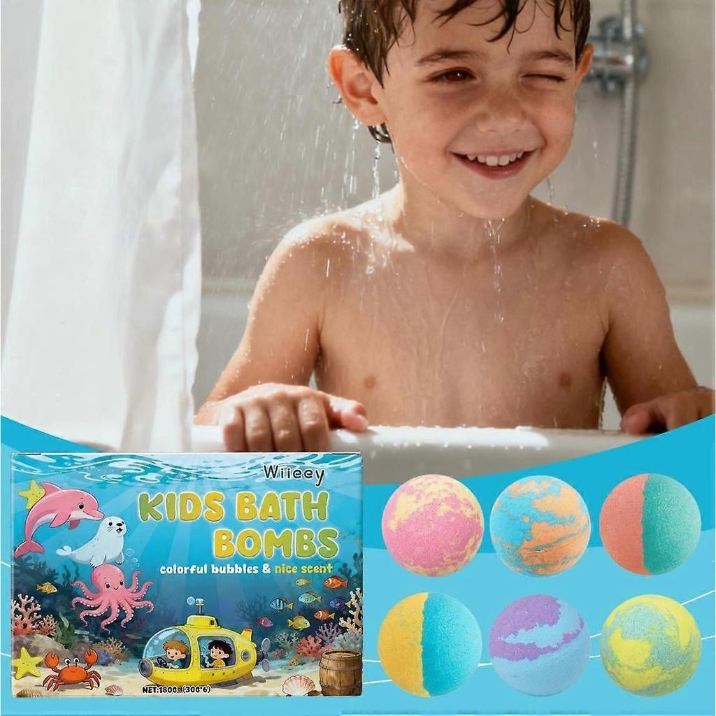Wiieey Palla Doccia Schiumosa Profumata Idratante Con Profumi Floreali A Lunga Durata E Pulizia Vegetale Per Bagno Con Palla Colorata Per La Pelle