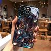Brilliant Crystal Pattern Tempered Glass Phone Case For iPhone 17 16 15 14 13 12 11 Pro Max 17 Air 7 8 Plus XS X XR Cover
