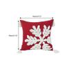 Christmas Tufed Pillow Cover Cotton Embroidered Couch Living Room Bedroom