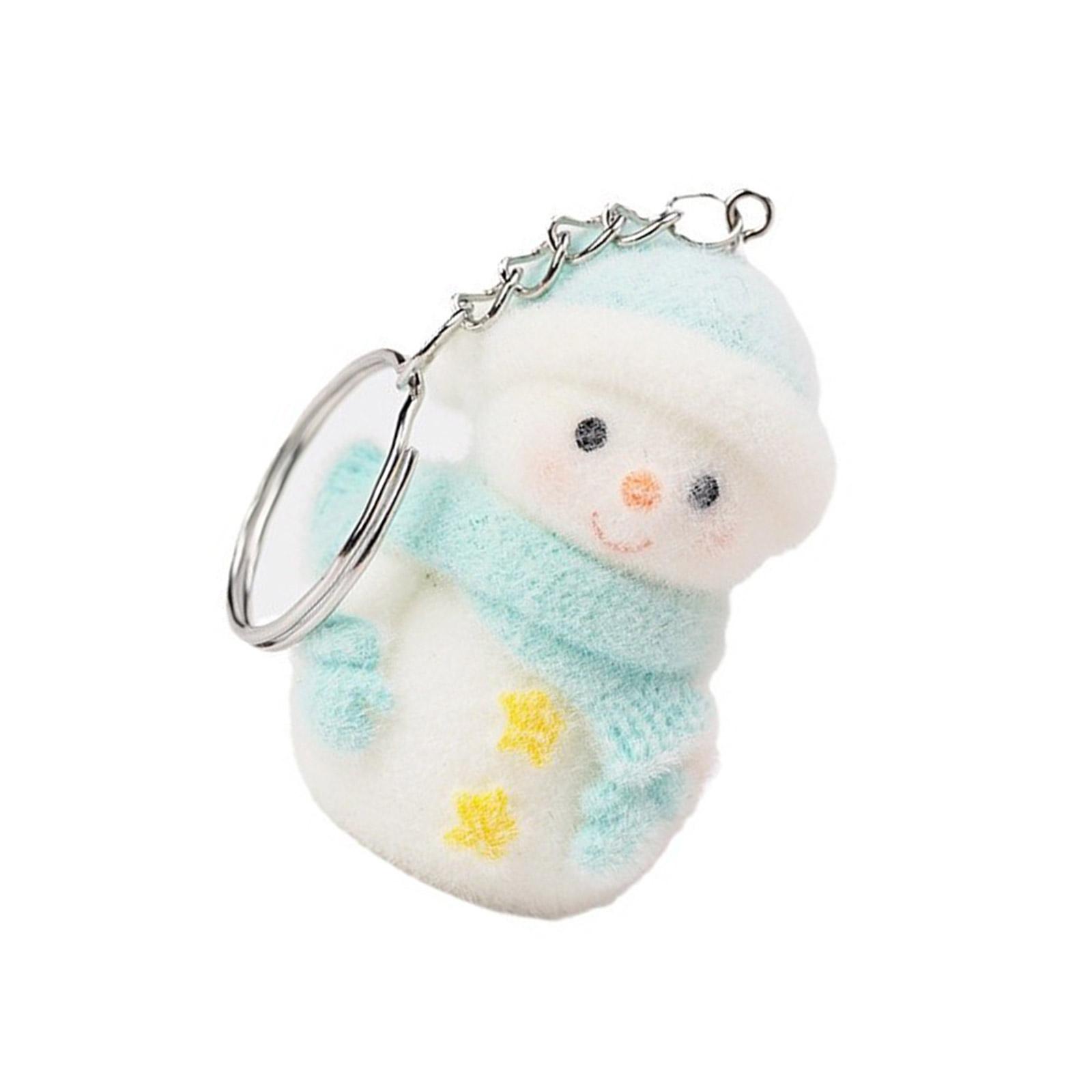 

Practical Sturdy Resin Snowman Charm Keychain Pendant Accessory for Christmas Decorations and Craft Enthusiasts 1