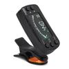 MT83W 2-in-1 Clip-on Guitar Tuner/Metronome with Multifunction LCD Display and 360-Degree Rotation Tuning Meter for Guitars, Bass, Violins, Ukuleles,