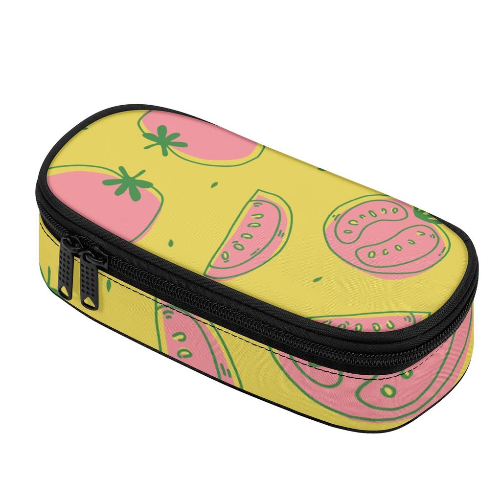 Pen Case Multi Compartment Zipper Closure 300D Polyester with Main Pocket Mesh Layer and Removable Pen Divider for Boys Girls