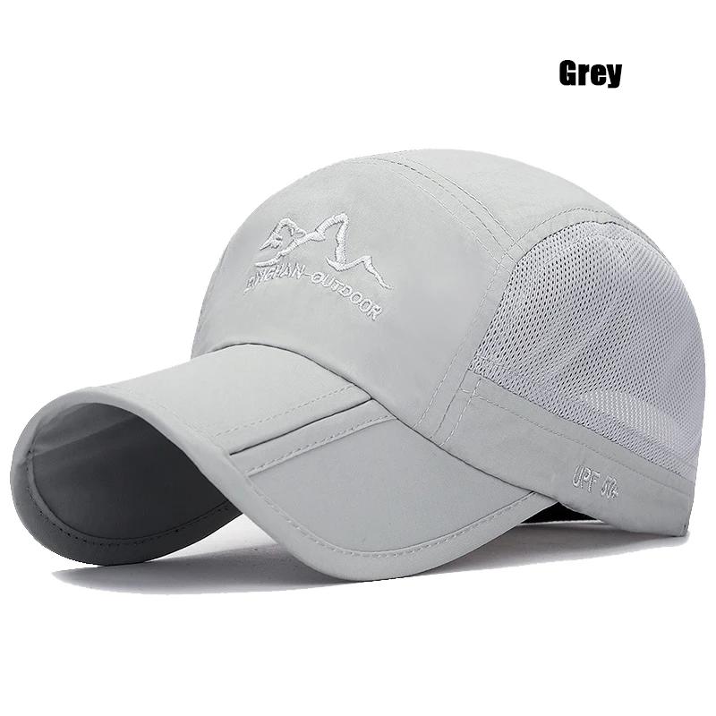 Summer Outdoor Foldable Portable Quick-Drying Hat For Men and Women Mountaineering Travel Sun Protection Breathable Mesh Hat