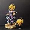 28cm Anime Dragon Ball Super Saiyan 2 Gohan Figures Double Head Sculpt Collectible Model Desktop Ornament Statue Toys Gifts