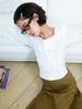 Sukkoleuseji Blouse Resembling A Wrinkled Book (White)