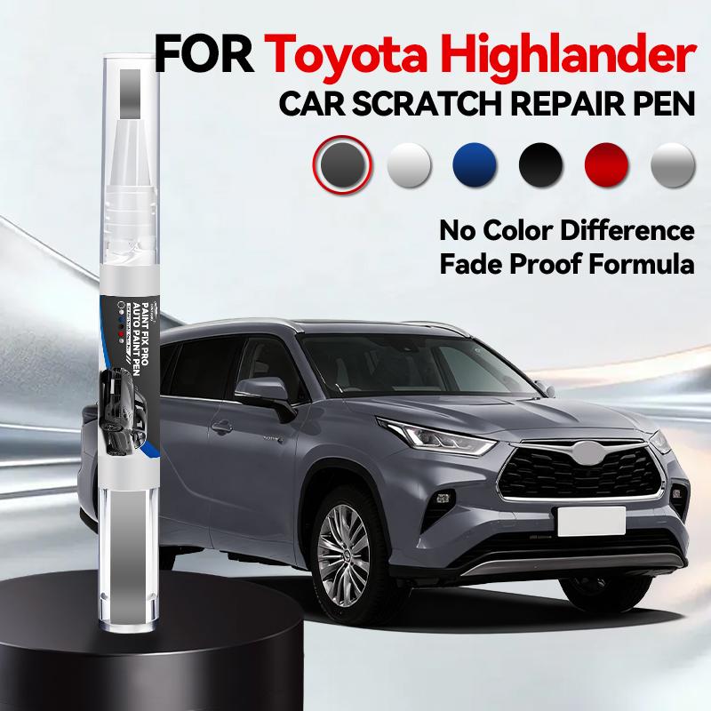 For Toyota Highlander 2001-2025 XU80 20 40 50 Paint Repair Pen Touch Up Scratch Remover DIY Car Accessories Black White Red Gray