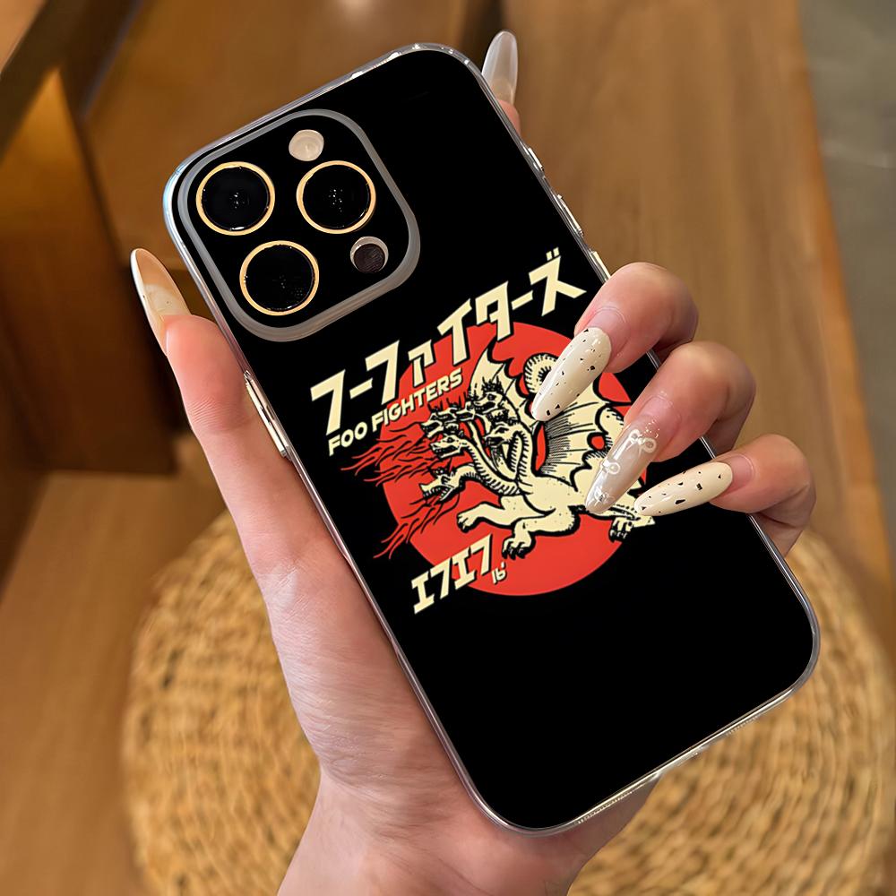 Foo Fighters Band Phone Case For IPhone 17 16 Pro Max 15 14 13 11 12 Mini Xs X Xr 7 8 Plus Se Transparent Cover