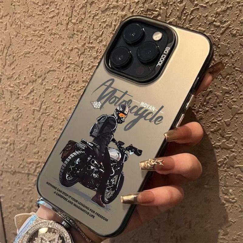 Rider Motorcycle Phone Case For Samsung Galaxy Note 20 S20 S21 S22 S23 S24 S25 Ultra Matte TPU Fashion Graphic Protective Cover