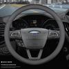 Universal All-Season Steering Wheel Cover for Ford Models: Edge, Escort, Escape, EcoSport, Taurus, Kuga, Mondeo, and Focus.
